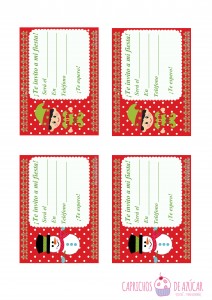 Invitaciones navidad montaje logo