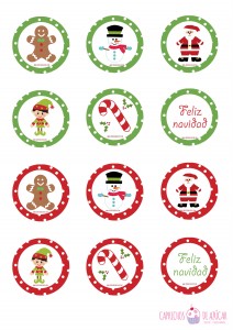 Toppers navidad montaje logo