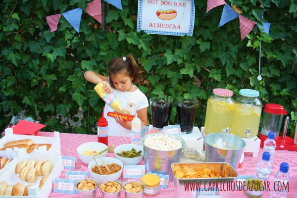 Hot dog bar party
