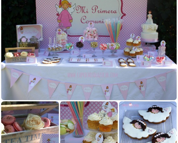 Mesa dulce niña Primera Comunión